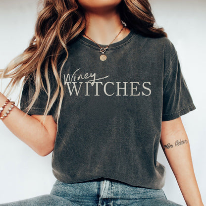 winey witches oversized garment dyed shirt