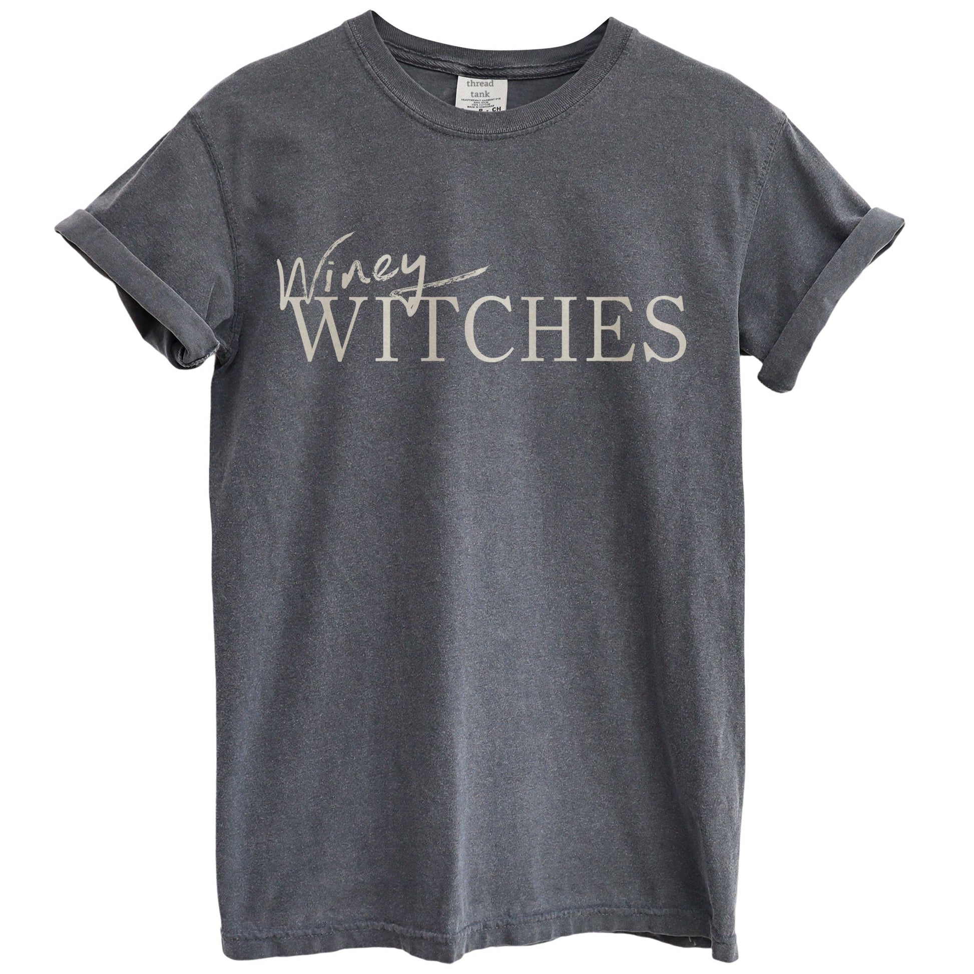 winey witches oversized garment dyed shirt