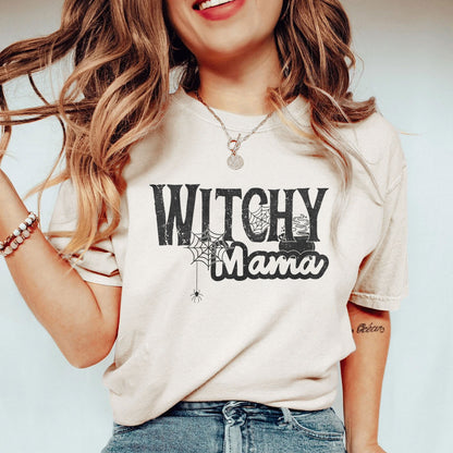 witchy mama oversized garment dyed shirt