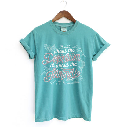 Its Not About The Destination Garment-Dyed Tee Vintage Seafoam Image