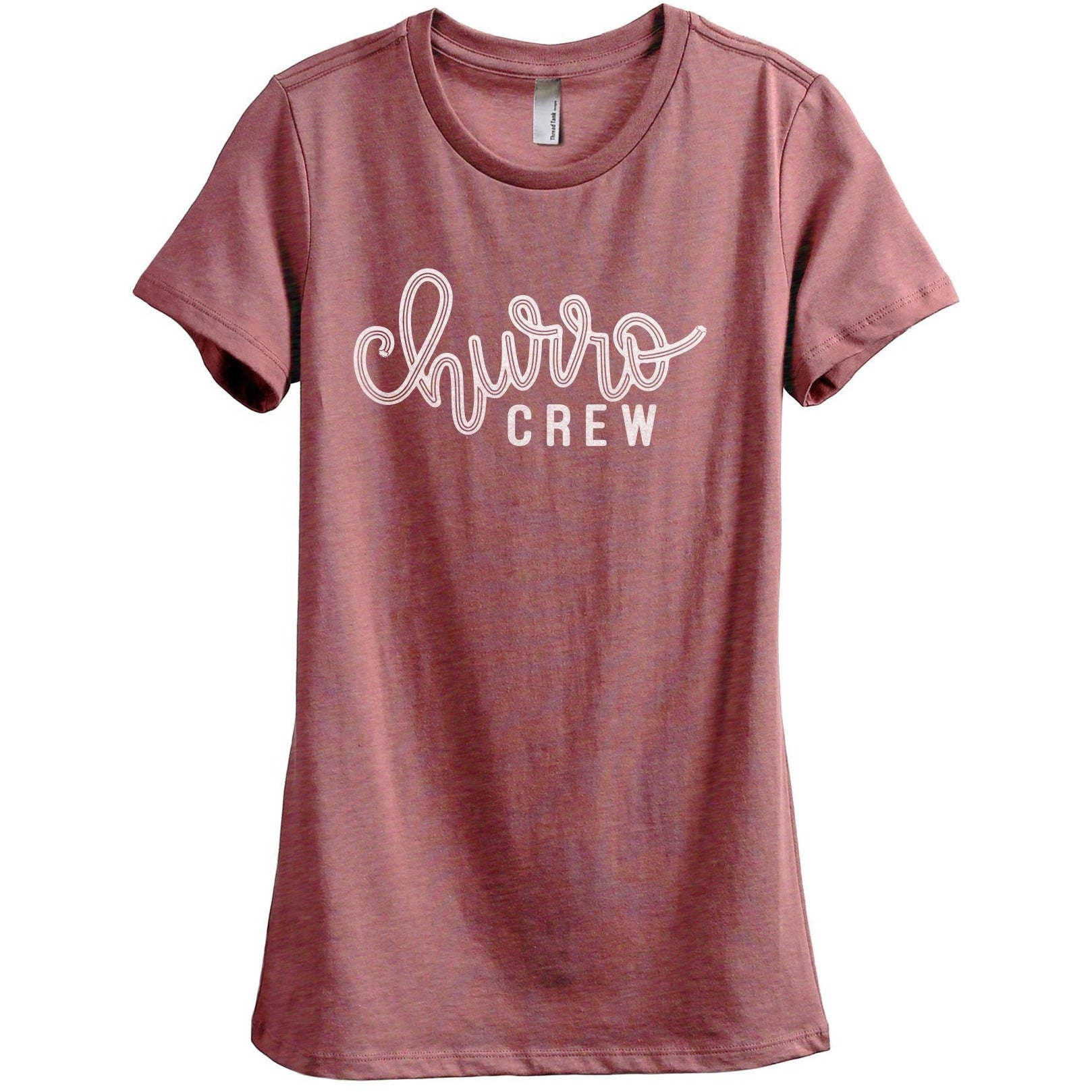 Churro Crew Women's Relaxed Crewneck T-Shirt Top Tee Heather Rouge