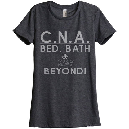 CNA Bed Bath And Way Beyond Women's Relaxed Crewneck T-Shirt Top Tee Charcoal Grey
