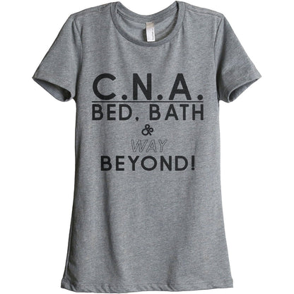 CNA Bed Bath And Way Beyond Women's Relaxed Crewneck T-Shirt Top Tee Heather Grey