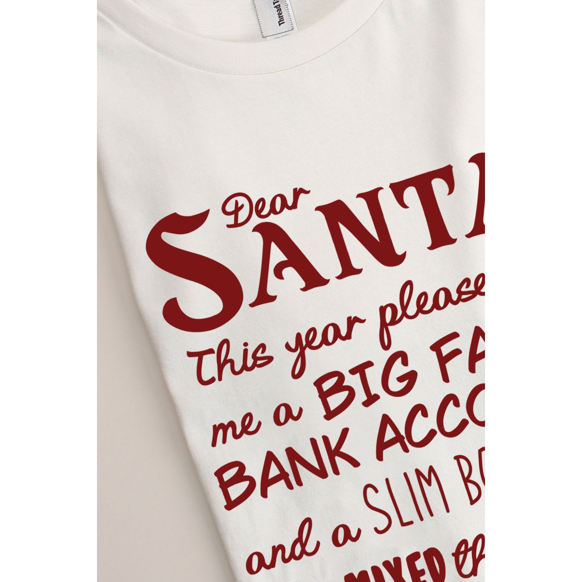 Dear Santa, This Year Please Give Me A Big Fat Bank Account And A Slim Body. You Mixed Those Two Up Last Year.