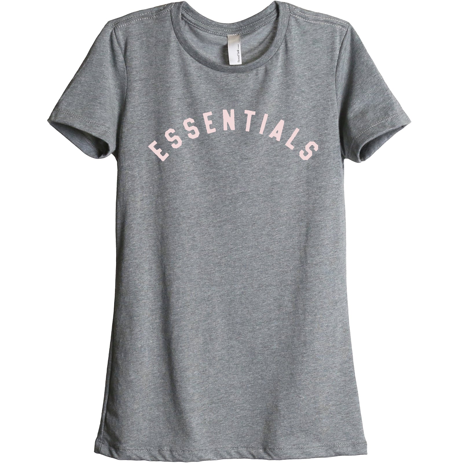 Essentials Women's Relaxed Crewneck T-Shirt Top Tee Heather Grey