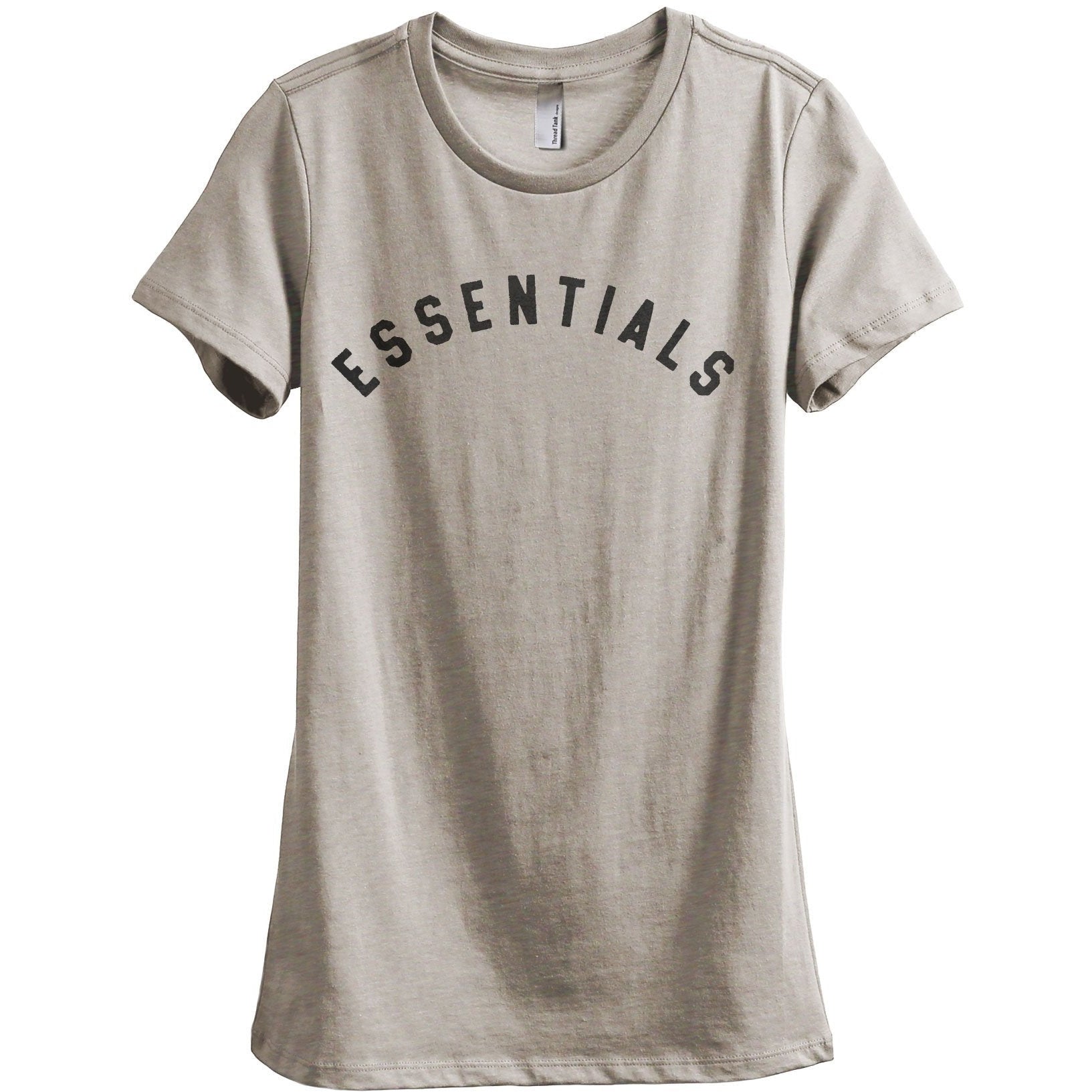 Essentials Women's Relaxed Crewneck T-Shirt Top Tee Charcoal Grey
