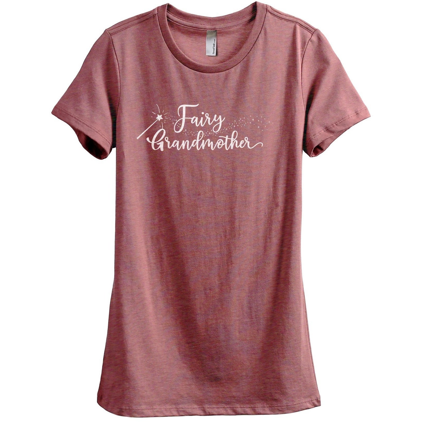Fairy Grandmother Women's Relaxed Crewneck T-Shirt Top Tee Heather Rouge