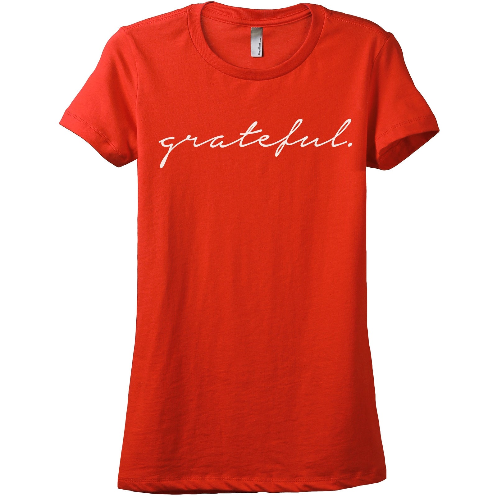 Grateful Women's Relaxed Crewneck T-Shirt Top Tee Poppy

