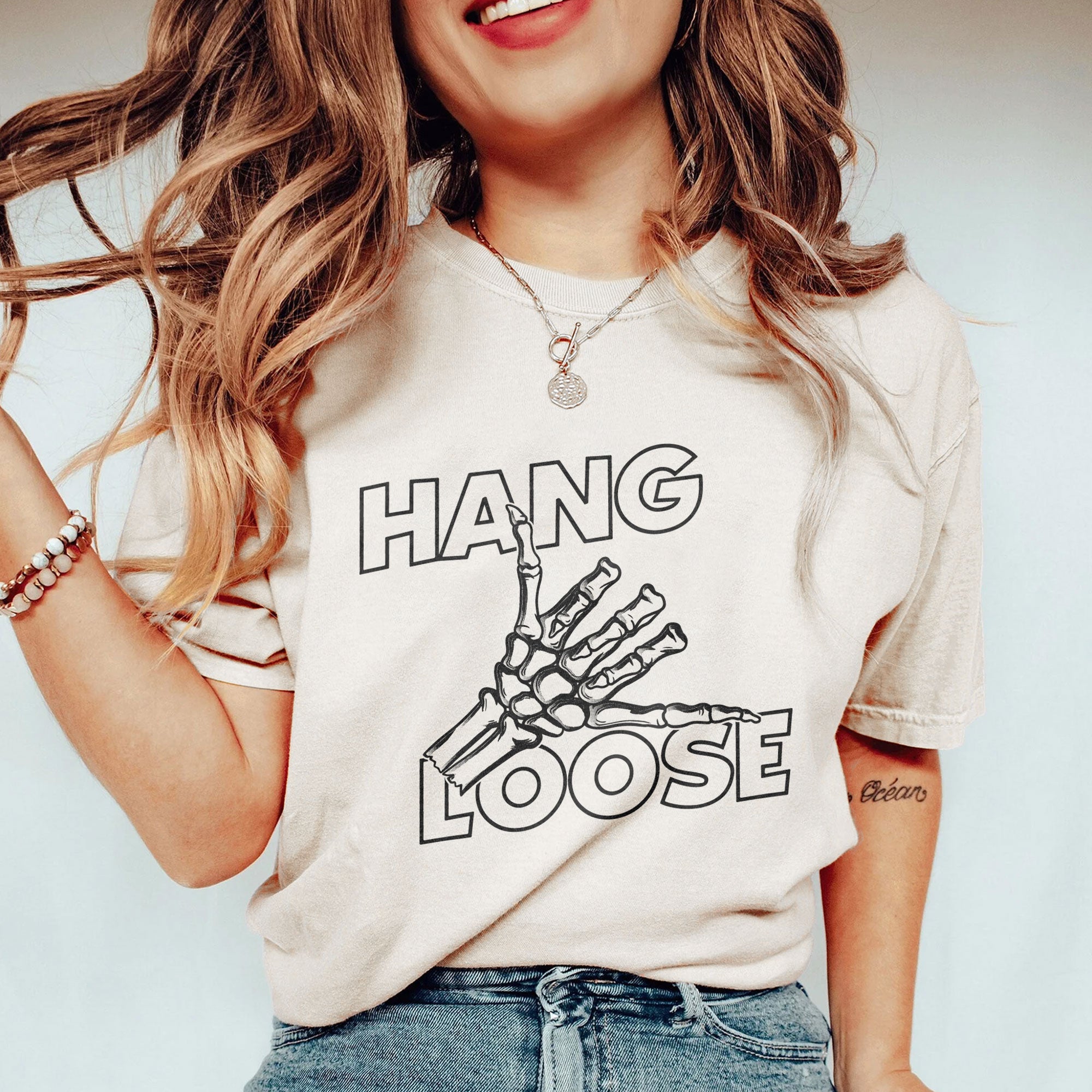 hang loose oversized garment dyed shirt