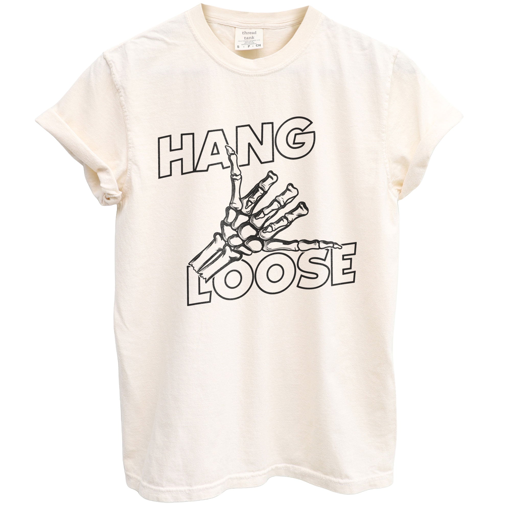hang loose oversized garment dyed shirt