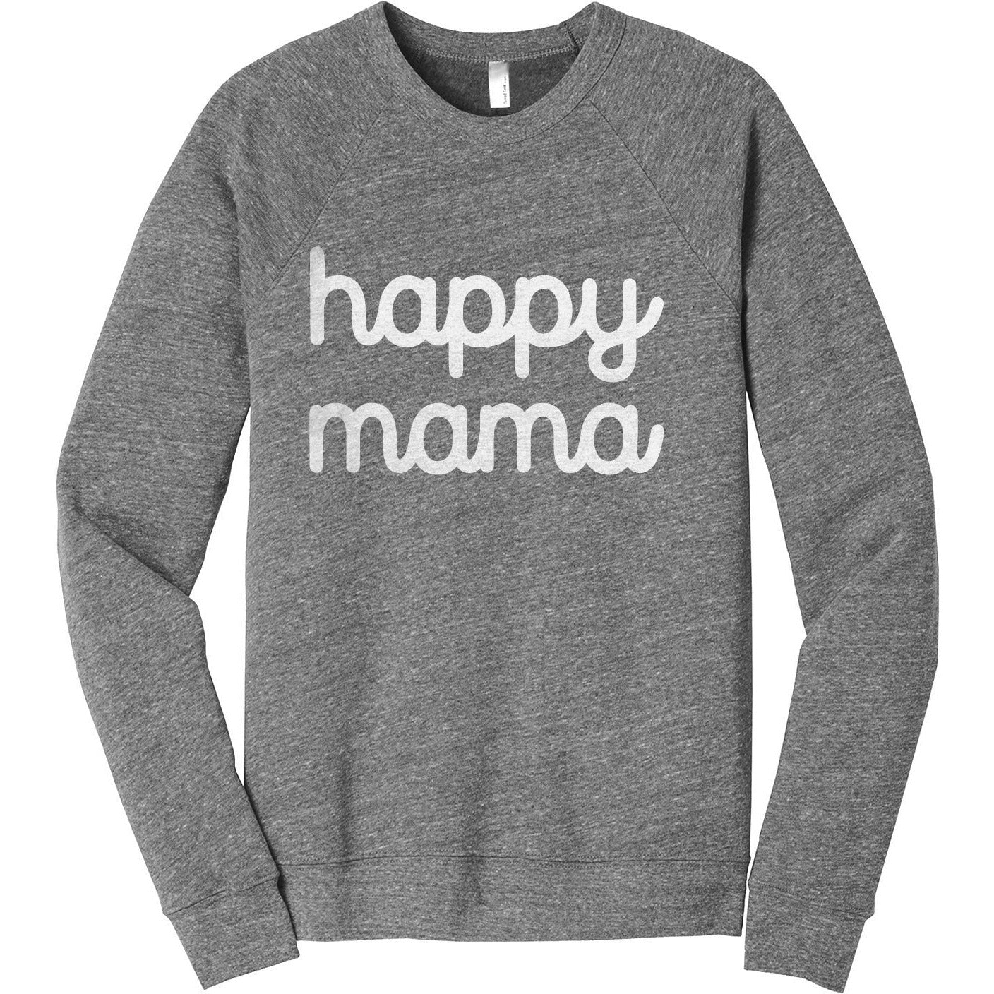 Happy Mama Women's Cozy Fleece Longsleeves Sweater Heather Grey Closeup Details