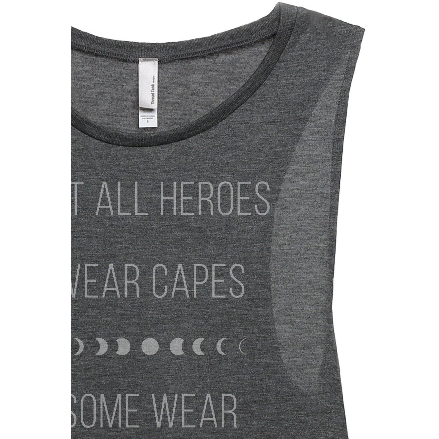 Not All Heroes Wear Capes Some Wear Yoga Pants Women's Graphic Printed  Sleeveless Muscle Tank Top