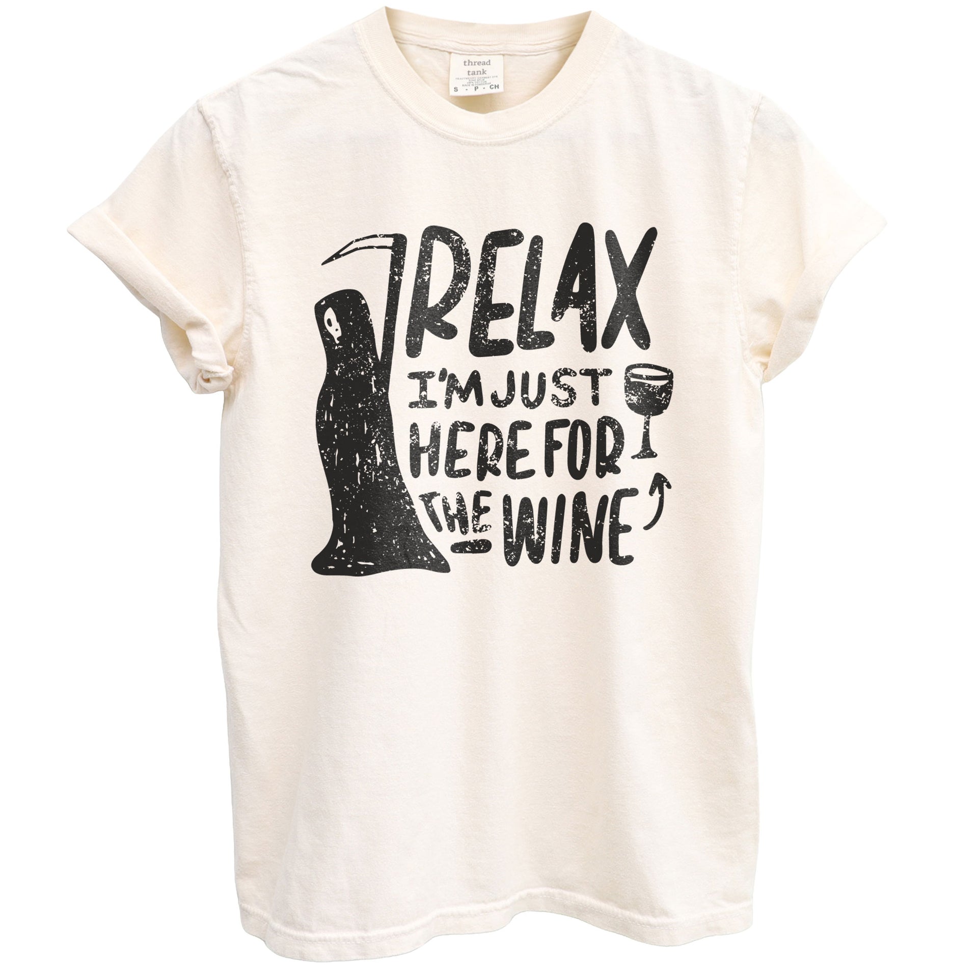 Everything is Fine Thanks to Wine Women's Fashion Relaxed V-Neck T-Shirt  Tee Charcoal Grey Small at  Women's Clothing store