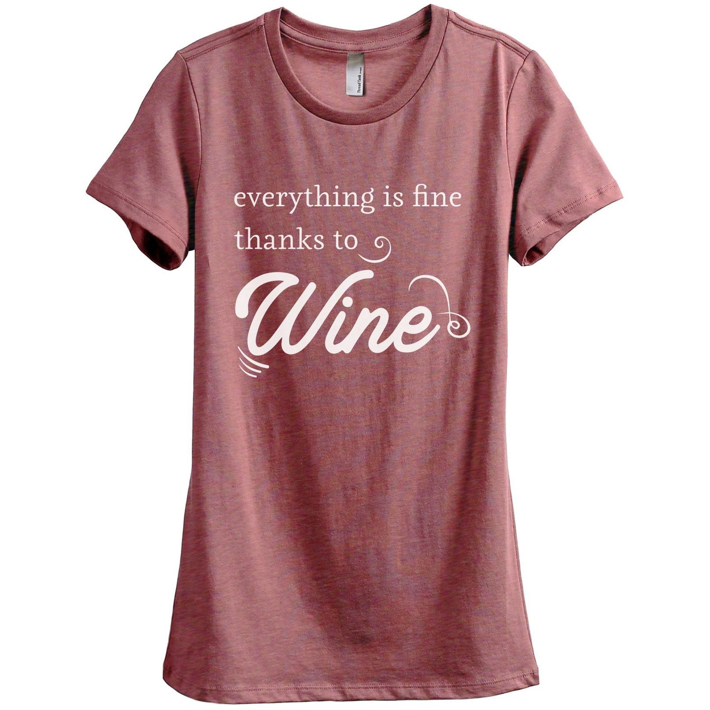Everything Is Fine Thanks To Wine - Thread Tank | Stories You Can Wear | T-Shirts, Tank Tops and Sweatshirts