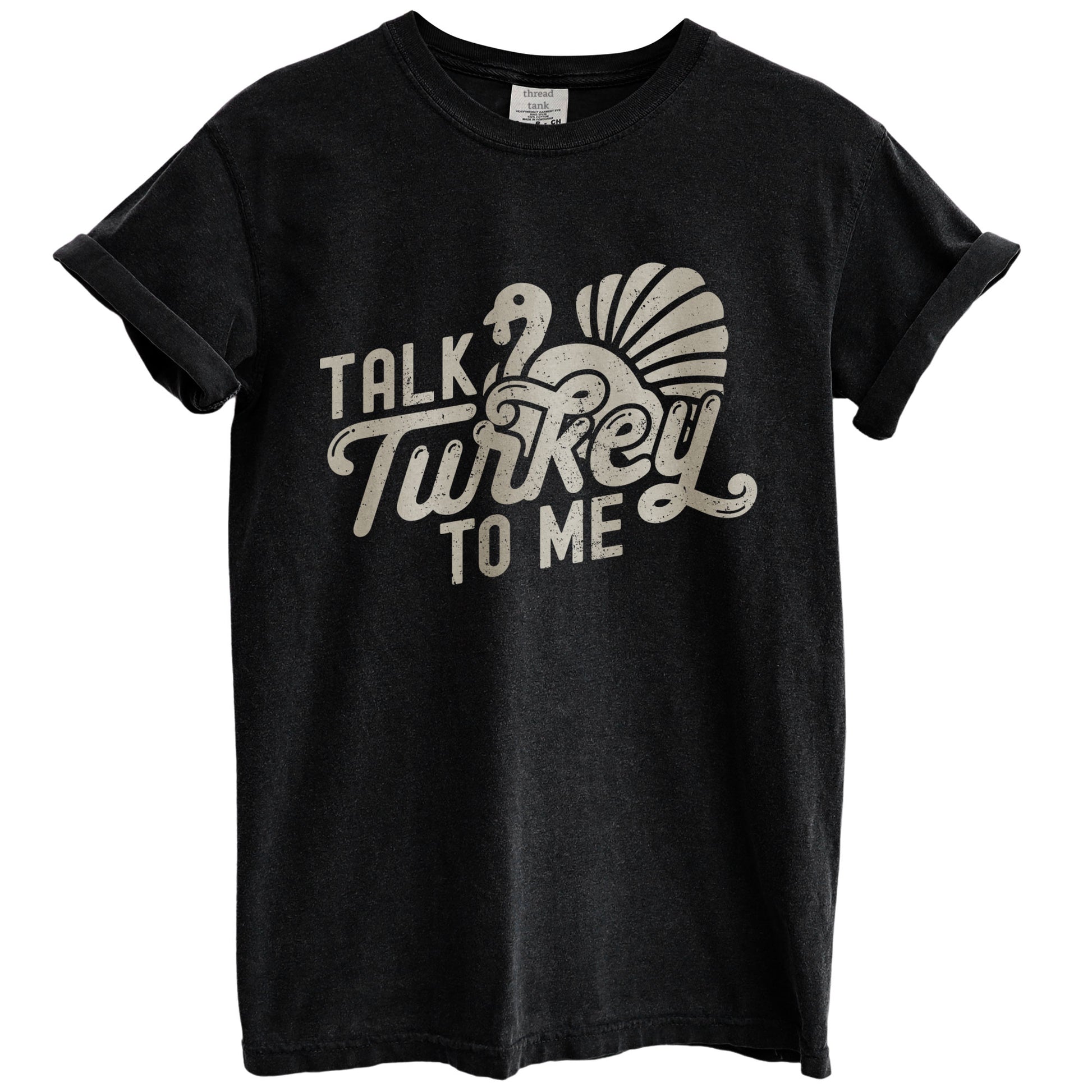 talk turkey to me oversized garment dyed shirt